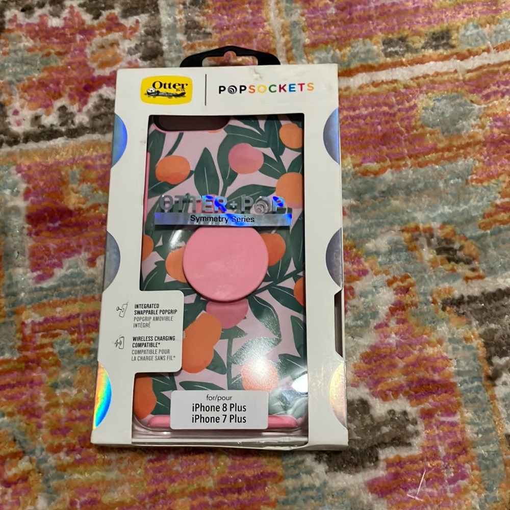 iPhone 8plus/7plus otter box pop socket case